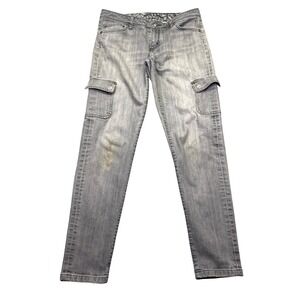 Patagonia Iron Clad Cargo Jeans Womens 30 Grey Organic Cotton Slim Utility Pants